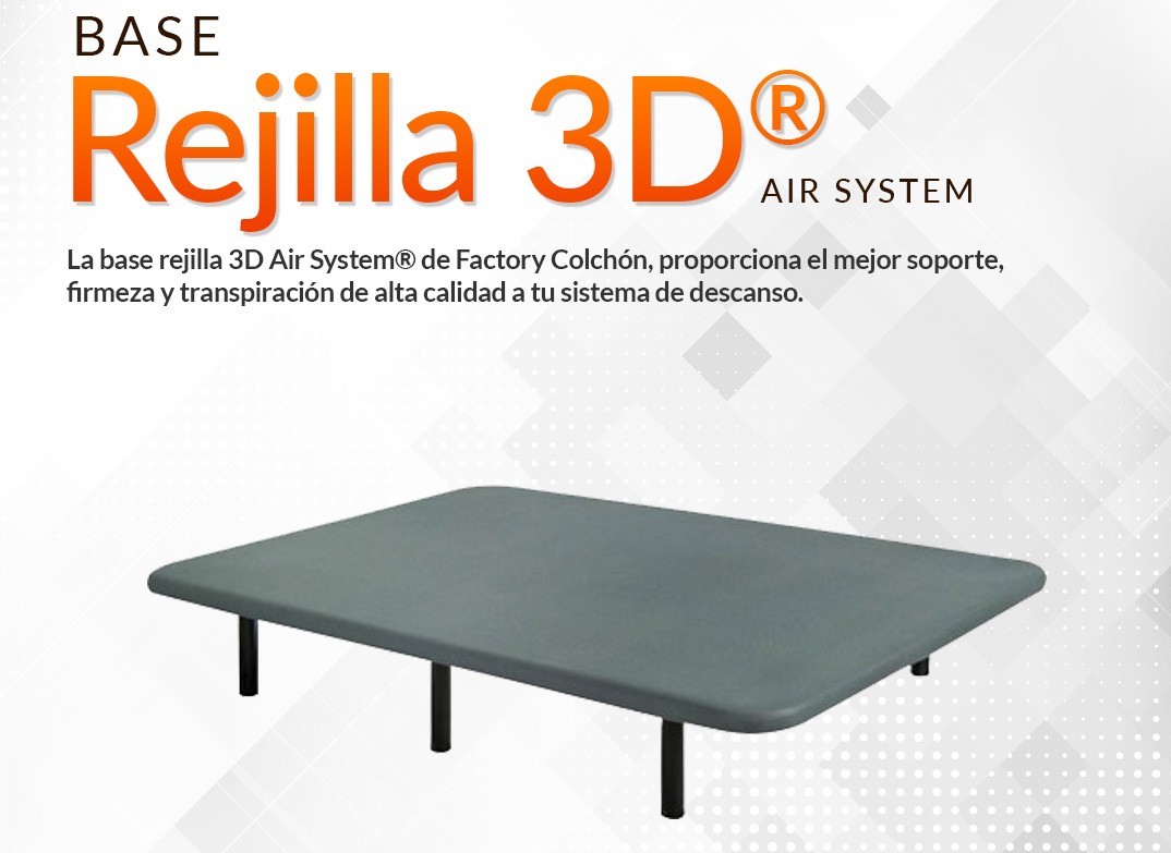 Base tapizada 3D - Colchón Tienda de Descanso